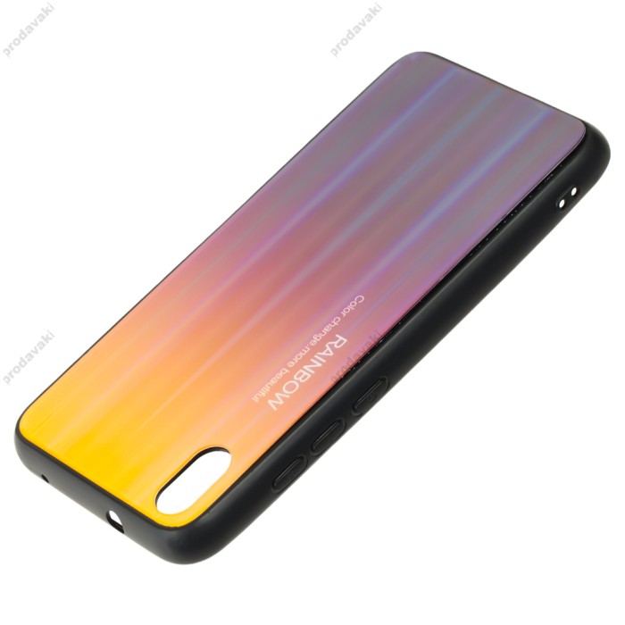 Чохол для Xiaomi Redmi 7A Rainbow glass червоний