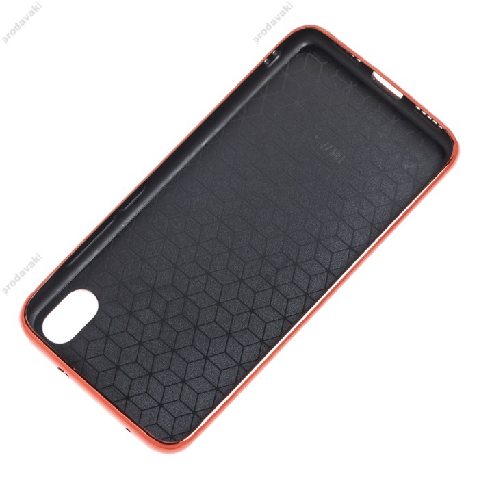 Чохол для Xiaomi Redmi 7A Carbon Gradient Hologram червоний
