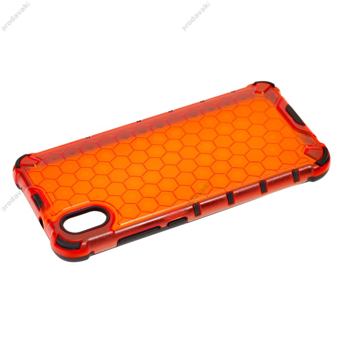 Чохол для Xiaomi Redmi 7A Transformer Honeycomb ударостійкий червоний