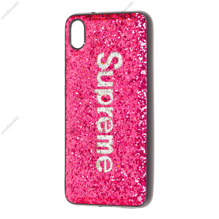 Чохол для Xiaomi Redmi 7A Supreme Glitter малиновий