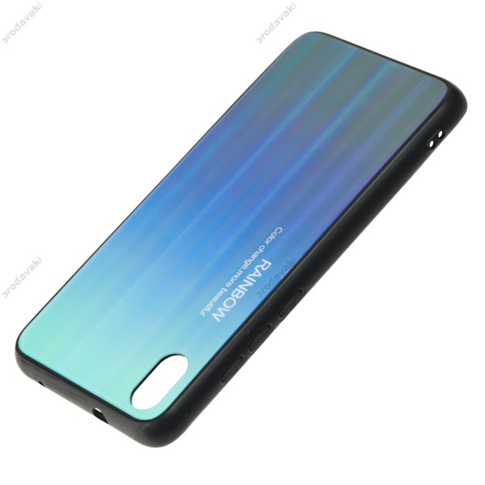 Чохол для Xiaomi Redmi 7A Rainbow glass синій