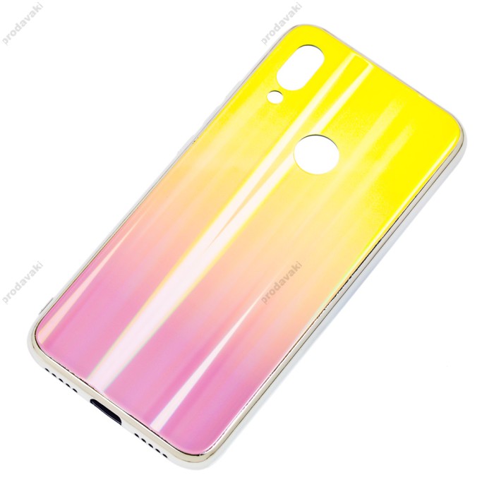 Чохол для Xiaomi Redmi 7 Aurora glass жовтий