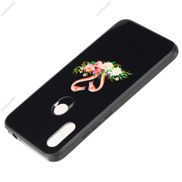 Чохол для Xiaomi Redmi 7 glass print "фламінго"