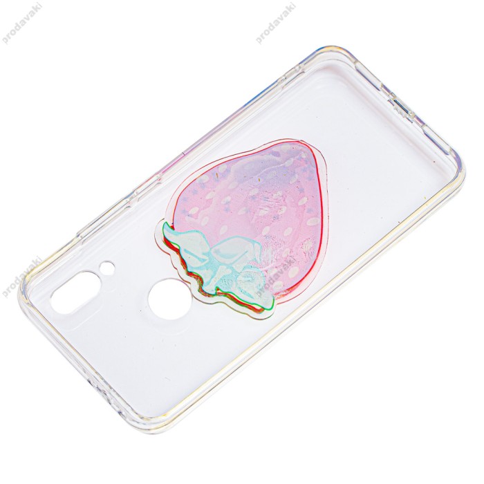 Чохол для Xiaomi Redmi 7 рідкі фрукти 3D "полуниця"