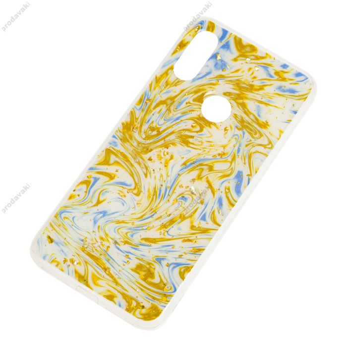 Чохол для Xiaomi Redmi 7 Art confetti "перелив" золотистий