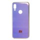 Чохол для Xiaomi Redmi 7 Rainbow glass з лого фіолетовий