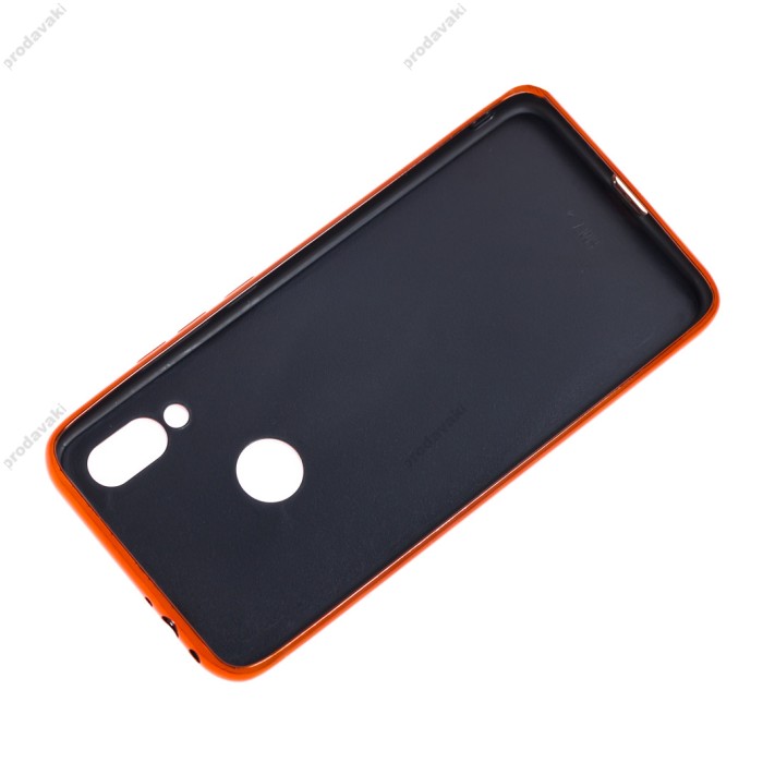Чохол для Xiaomi Redmi 7 Carbon Gradient Hologram червоний