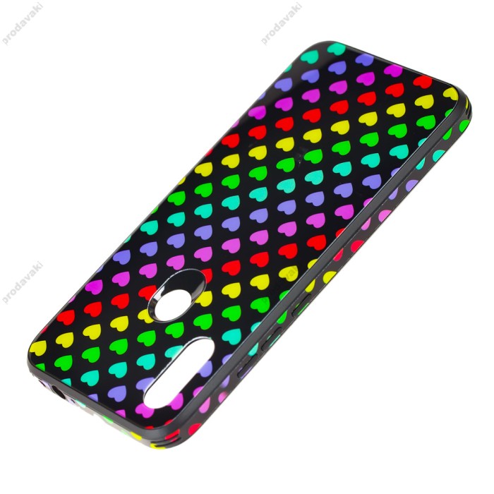 Чохол для Xiaomi Redmi 7 glass print "серця"