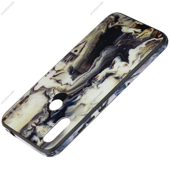 Чохол для Xiaomi Redmi 7 glass print "мармур"