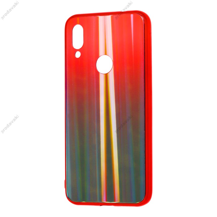 Чохол для Xiaomi Redmi 7 Aurora glass червоний