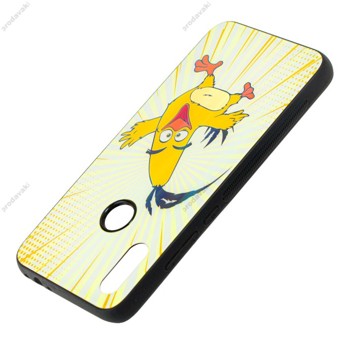 Чохол для Xiaomi Redmi 7 glass "Angry Birds" Chuck