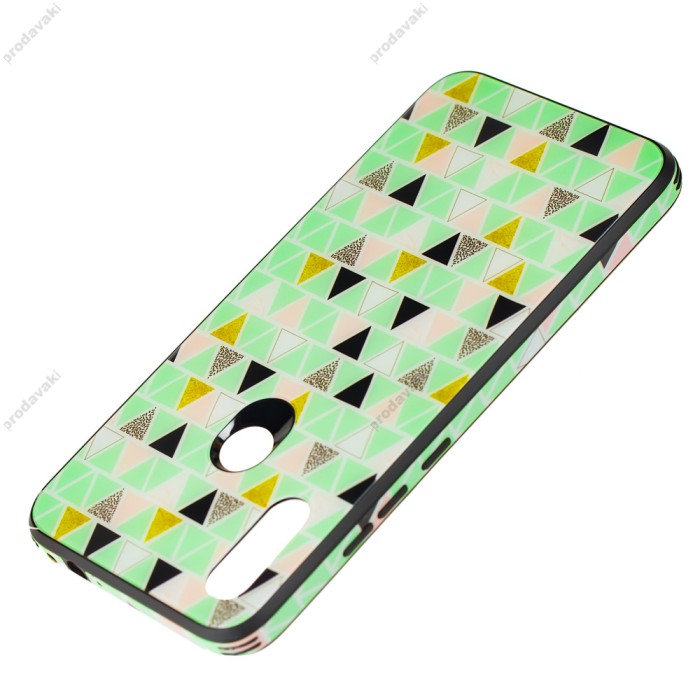 Чохол для Xiaomi Redmi 7 glass print "трикутники"