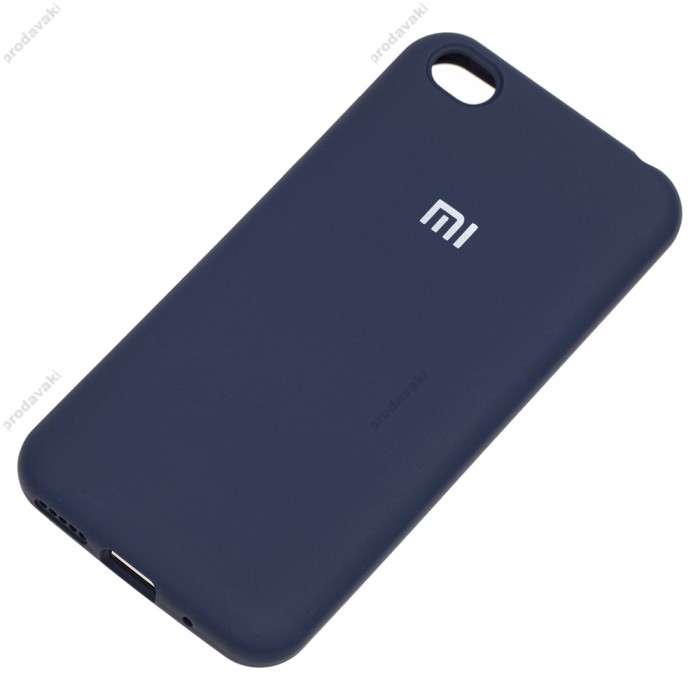 Чохол для Xiaomi Redmi Go Silicone Full темно-синій