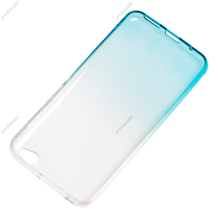 Чохол для Xiaomi Redmi Go Gradient Design біло-бірюзовий