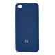 Чохол для Xiaomi Redmi Go Silky Soft Touch "синій"