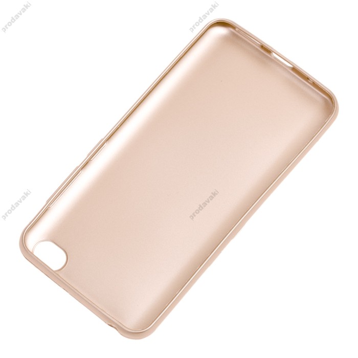 Чохол для Xiaomi Redmi Go Soft матовий золотистий