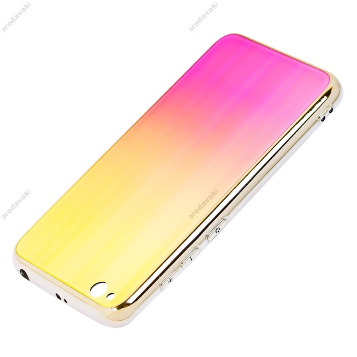 Чохол для Xiaomi Redmi Go Aurora glass жовтий