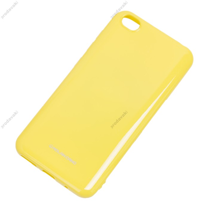 Чохол для Xiaomi Redmi Go Molan Cano Jelly глянець жовтий