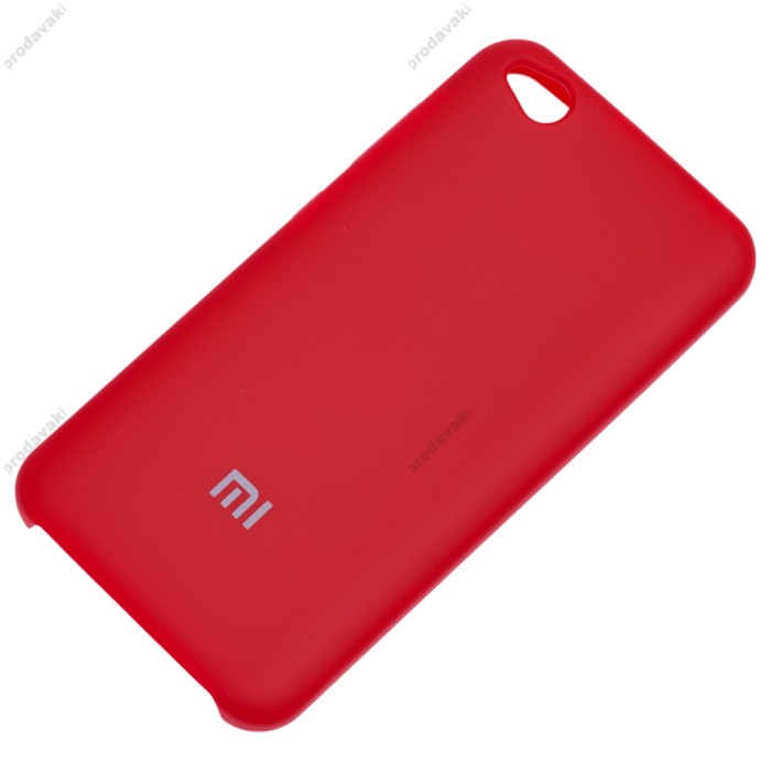 Чохол для Xiaomi Redmi Go Silky Soft Touch "темно-червоний"