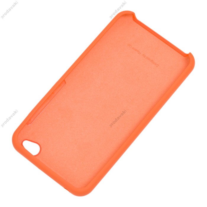 Чохол для Xiaomi Redmi Go Silky Soft Touch "помаранчевий"
