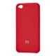 Чохол для Xiaomi Redmi Go Silky Soft Touch "темно-червоний"