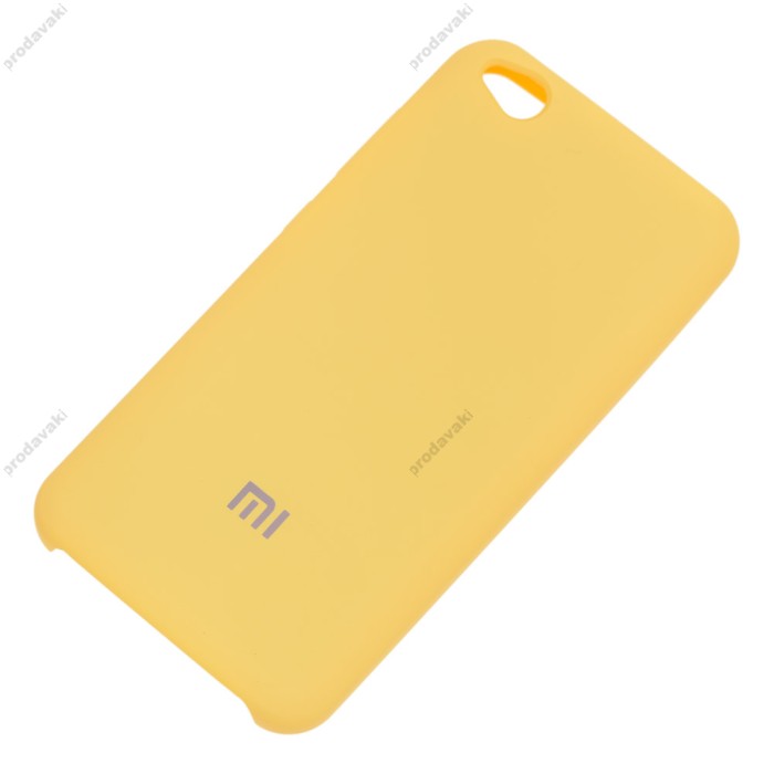 Чохол для Xiaomi Redmi Go Silky Soft Touch "жовтий"
