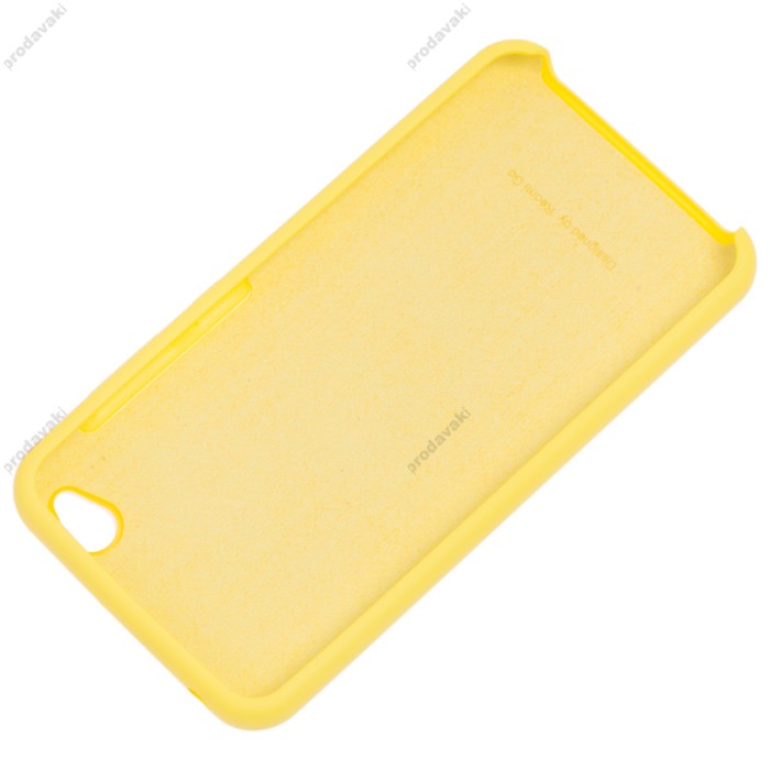 Чохол для Xiaomi Redmi Go Silky Soft Touch "лимонний"