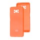 Чохол для Xiaomi Poco X3/X3 Pro Lime silicon з мікрофіброю оранжевий (orange)