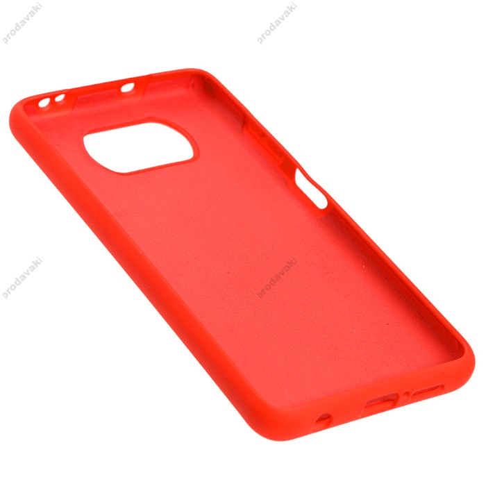 Чохол для Xiaomi Poco X3 Silicone Full червоний