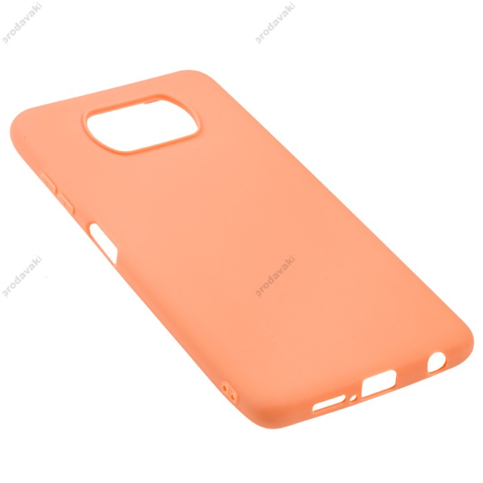 Чохол для Xiaomi Poco X3 Candy рожево-золотистий
