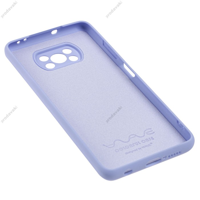 Чохол для Xiaomi Poco X3 Wave colorful light purple