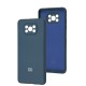 Чохол для Xiaomi Poco X3/X3 Pro Silicone Full camera navy blue