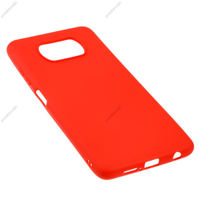Чохол для Xiaomi Poco X3 Candy червоний