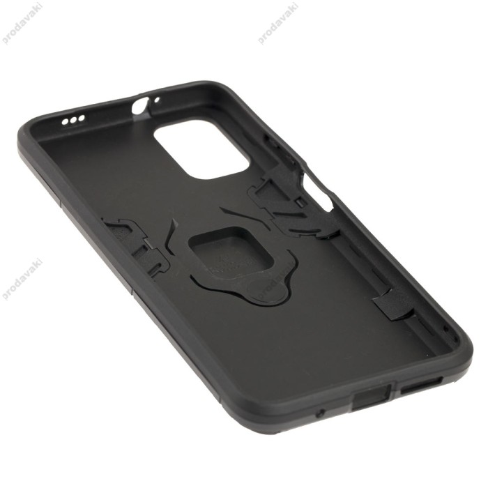 Чохол для Xiaomi Poco M3 / Redmi 9T Transformer Ring ударостійкий з кільцем чорний