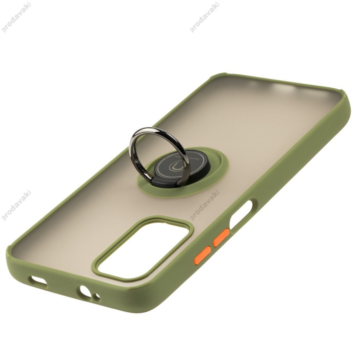 Чохол для Xiaomi Poco M3 / Redmi 9T LikGus Edging Ring зелений