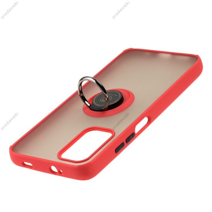 Чохол для Xiaomi Poco M3 / Redmi 9T LikGus Edging Ring червоний