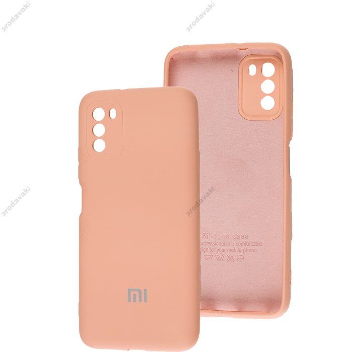 Чохол для Xiaomi Poco M3 Full camera рожевий / peach