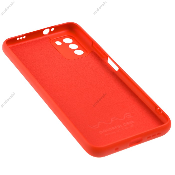Чохол для Xiaomi Poco M3 Wave барвистий червоний