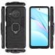 Чохол для Xiaomi Mi 10T Lite Transformer Ring ударостійкий з кільцем чорний
