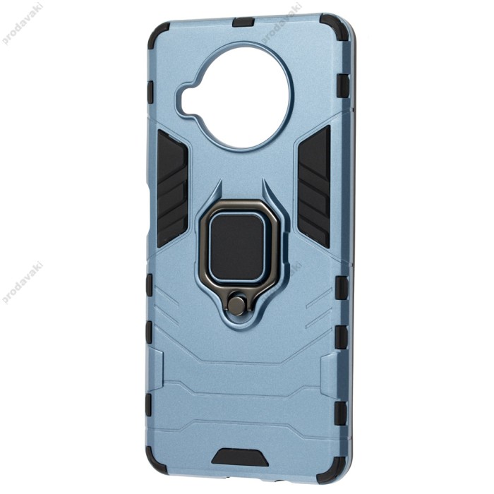 Чохол для Xiaomi Mi 10T Lite Transformer Ring ударостійкий з кільцем сірий