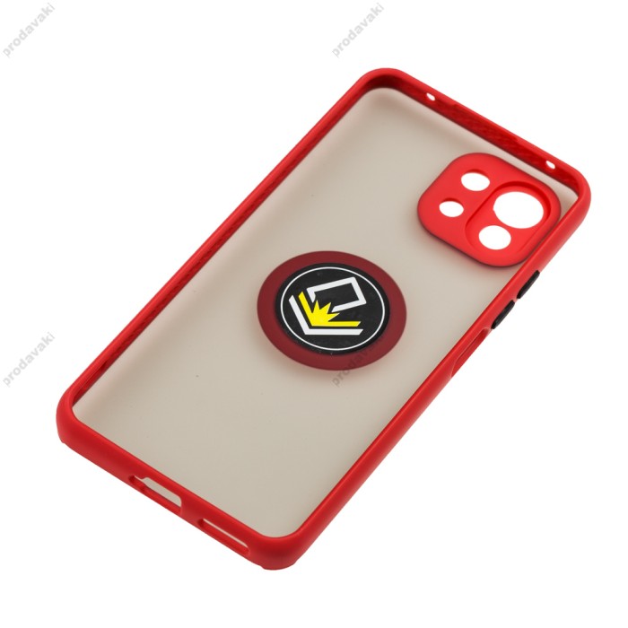 Чохол для Xiaomi Mi 11 Lite LikGus Edging Ring червоний