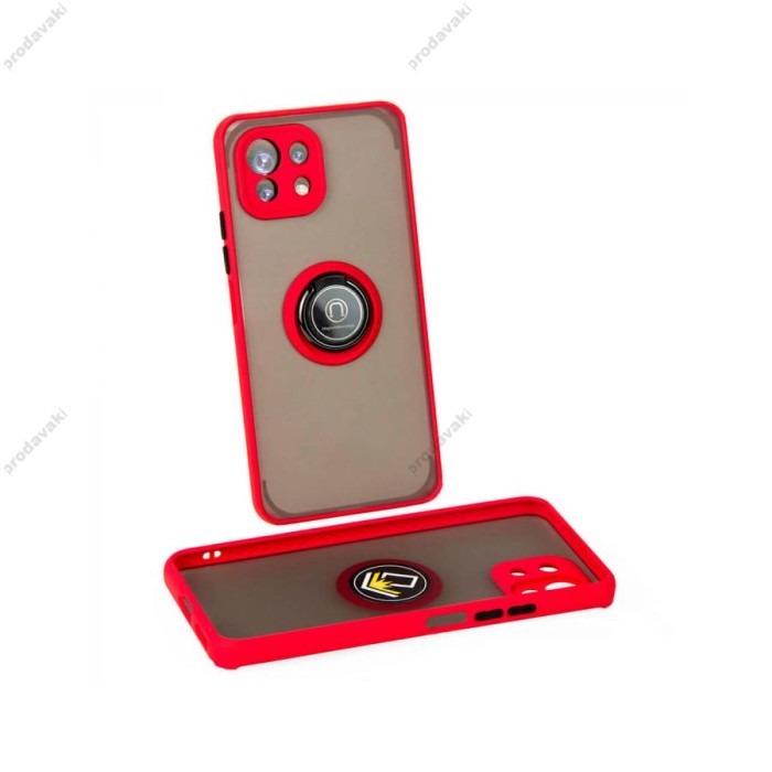 Чохол для Xiaomi Mi 11 Lite LikGus Edging Ring червоний