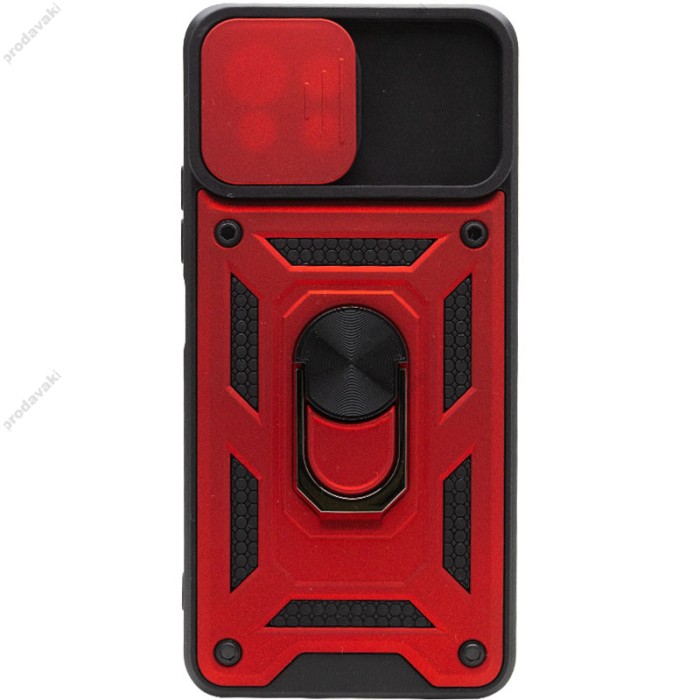 Чохол для Xiaomi Mi 11 Lite Serge Ring Armor ударостійкий червоний