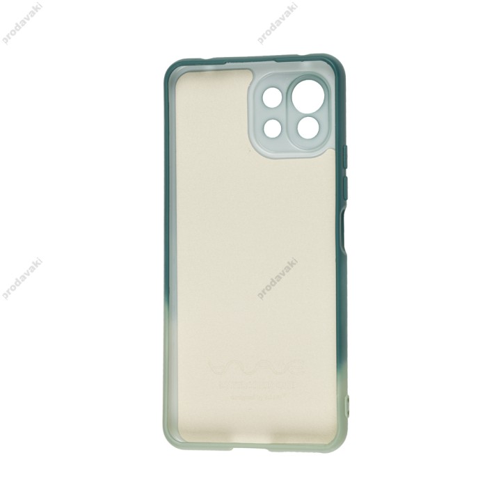 Чохол для Xiaomi Mi 11 Lite Wave Watercolor dark green/gray