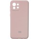 Чохол для Xiaomi Mi 11 Lite Silicone Full camera рожевий / pink sand