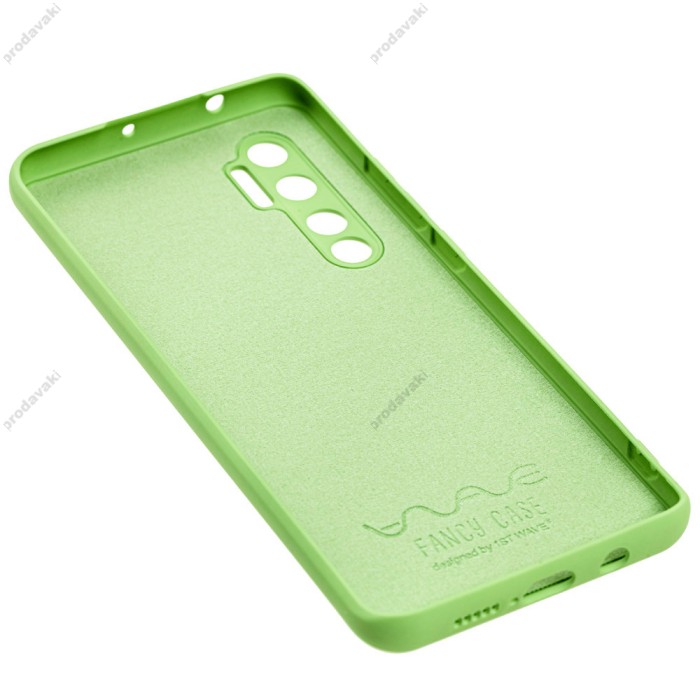 Чохол для Xiaomi Mi Note 10 Lite Wave Fancy freelance cat / mint gum
