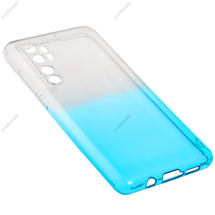 Чохол для Xiaomi Mi Note 10 Lite Gradient Design біло-бірюзовий