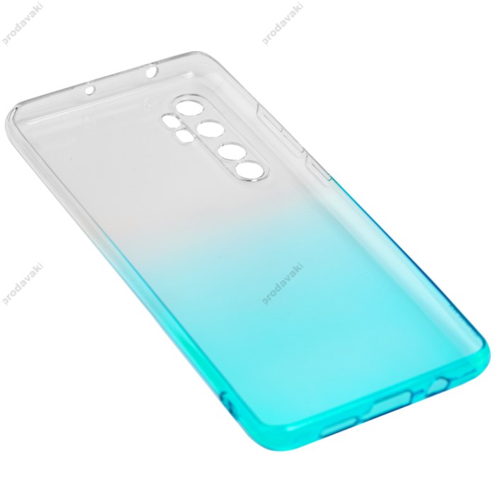Чохол для Xiaomi Mi Note 10 Lite Gradient Design біло-бірюзовий