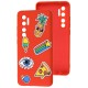 Чохол Xiaomi Mi Note 10 Lite Wave Fancy color style / red