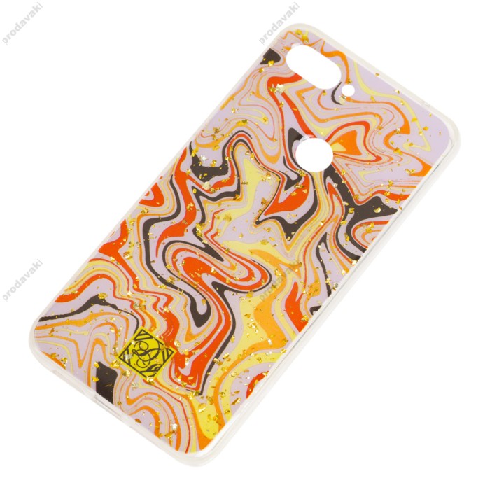 Чохол для Xiaomi Mi 8 Lite Art confetti "перелив" лавандовий